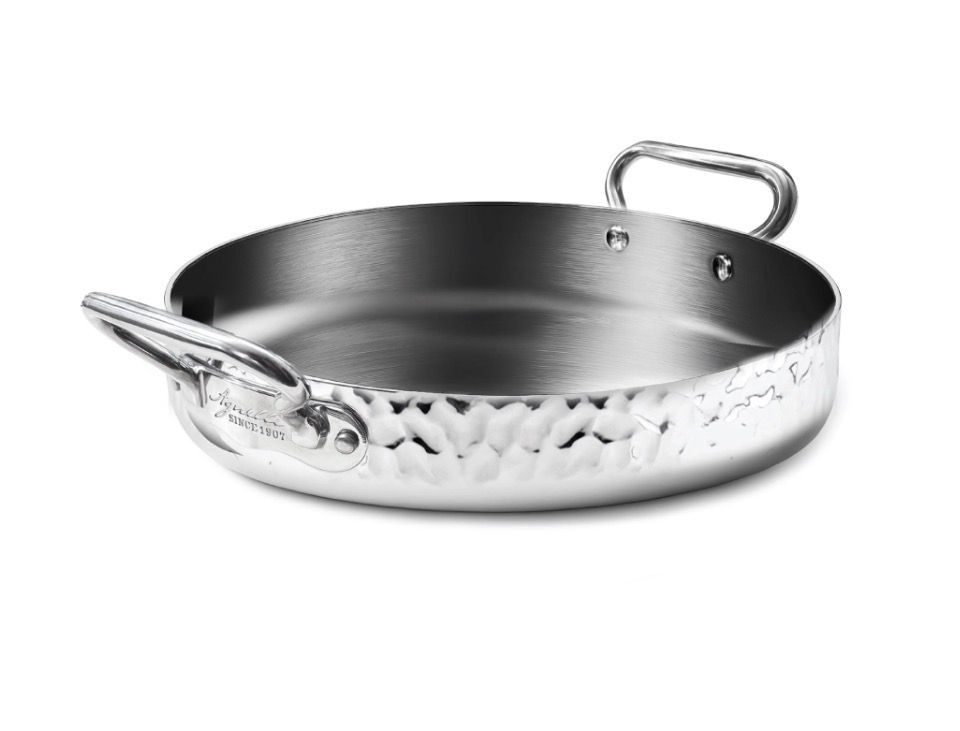 Agnelli Tegame in Aluinox 3ply Martellato cm.28