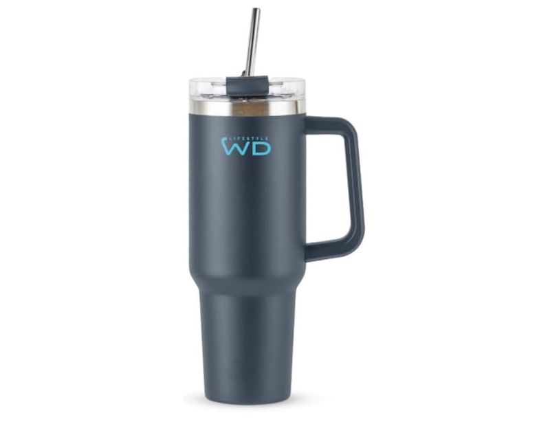 WD Lifestyle Tazza Americana in Acciaio Inox (Grigio)