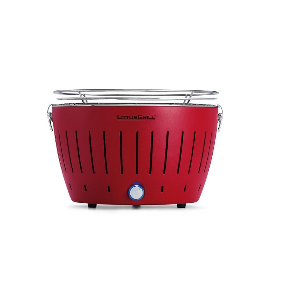 LOTUS GRILL BARBECUE/ GRILL PORTATATILE_X ESTERNO ROSSO CON BORSA TRASPORTO E GARANZIA 5 ANNI