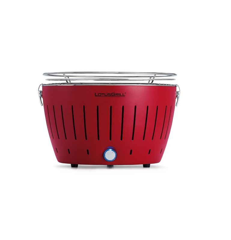 LOTUS GRILL BARBECUE/ GRILL PORTATATILE_X ESTERNO ROSSO CON BORSA TRASPORTO E GARANZIA 5 ANNI