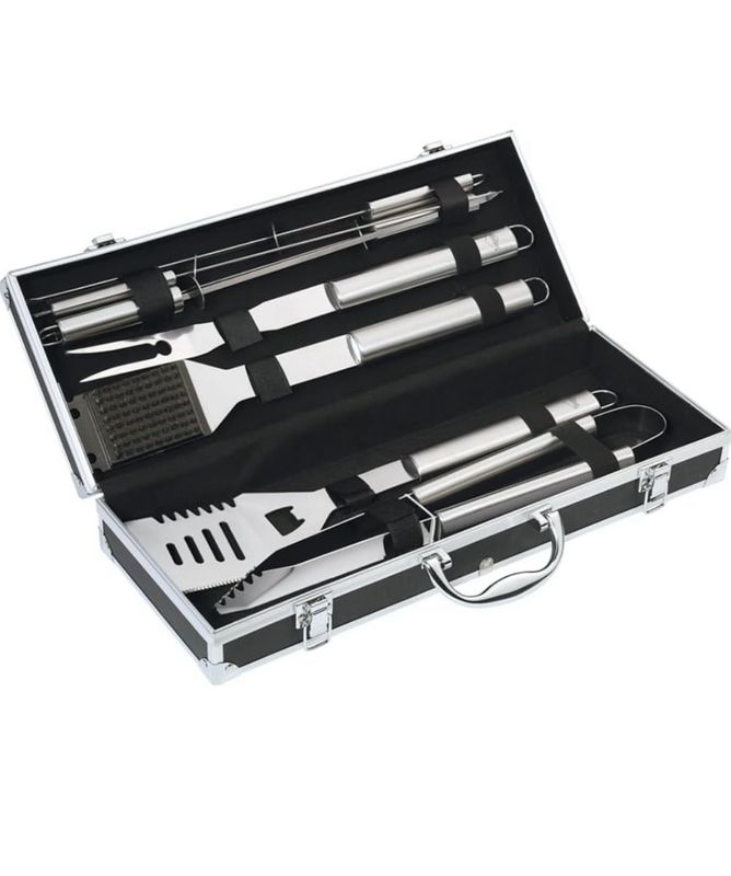 Küchenprofi Barbecue Set Phoenix 8 pezzi, argento