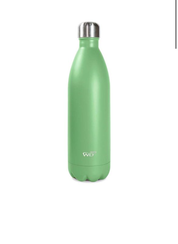 Bottiglia termica in acciaio inox a doppia parete 1 L colore Verde Bottiglia termica in acciaio inox a doppia parete 1 L colore Verde