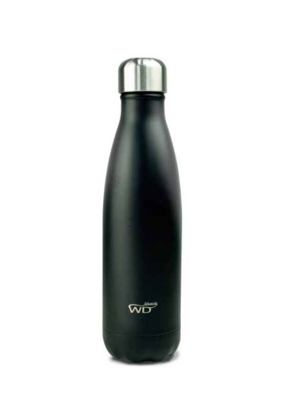 Bottiglia termica in acciaio inox a doppia parete 500 ml colore Nero