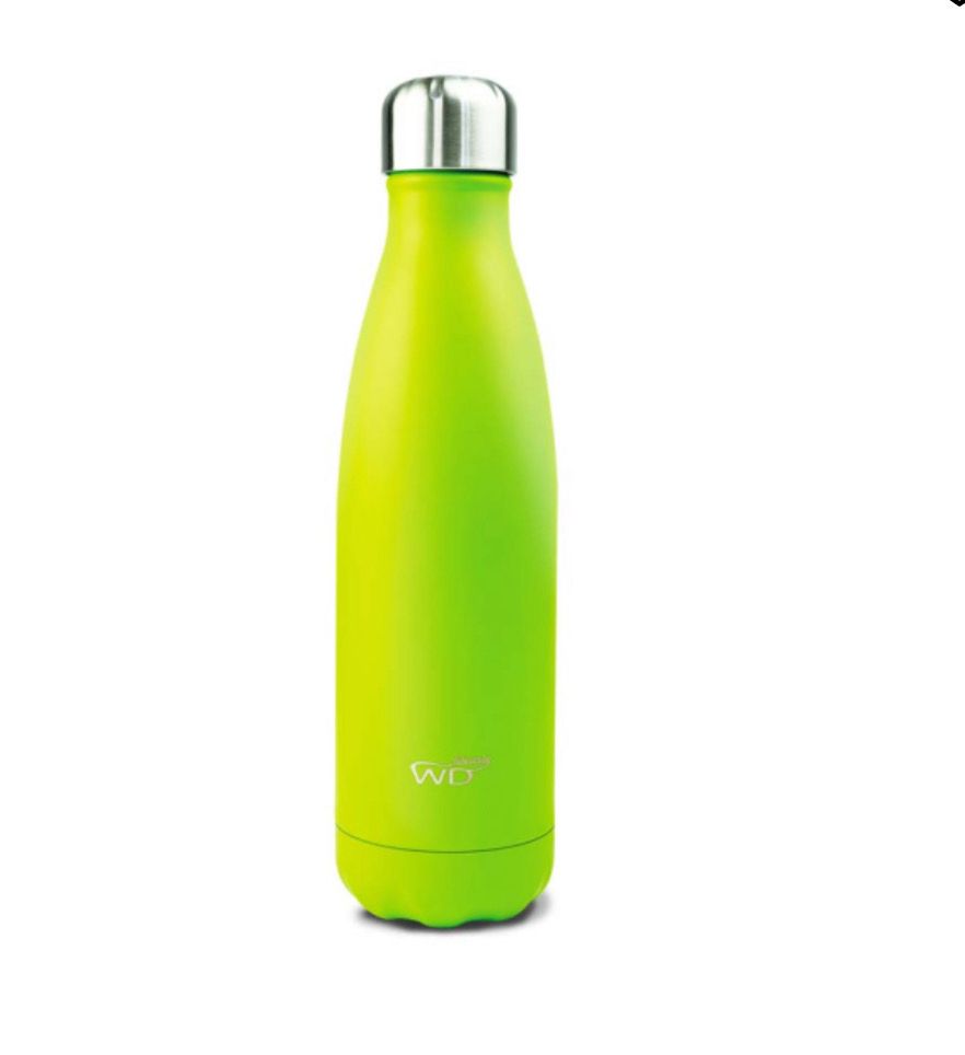 WD lifestyle Bottiglia termica in acciaio inox a doppia parete 500 ml colore Verde