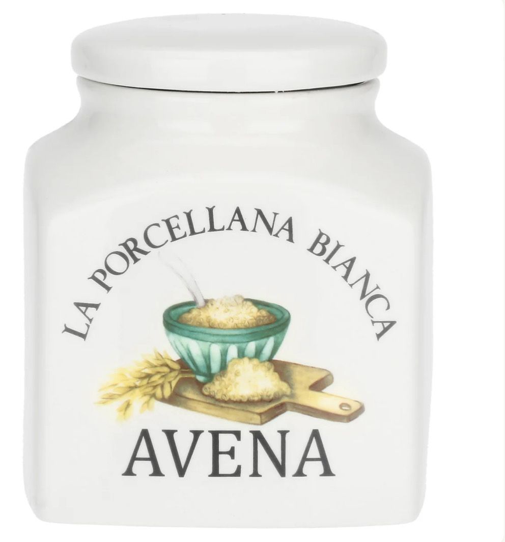 Barattolo Fiocchi Avena, Conserva - Porcellana, 1,1 l Barattolo Fiocchi Avena, Conserva - Porcellana, 1,1 l