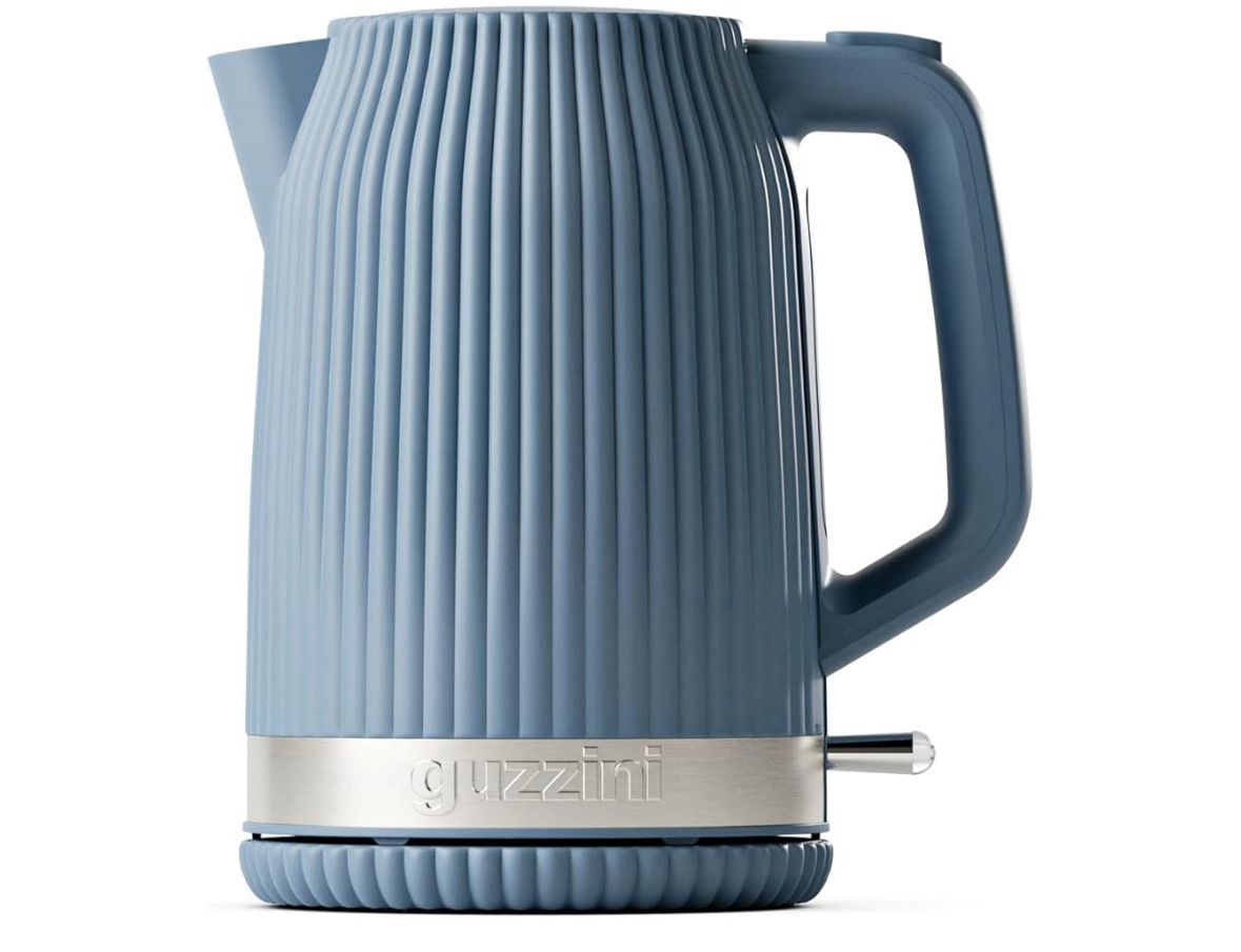 Guzzini, Sous Chef, Bollitore Elettrico, 1,7 L, Spegnimento Automatico, Filtro Anticalcare, Base 360°, Protezione Boil-Dry (Navy Blue)