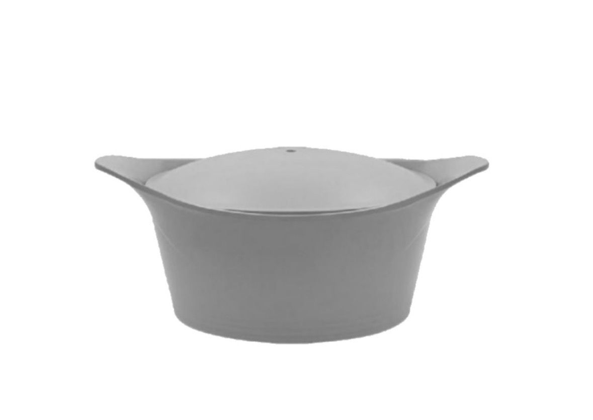 Cocotte 33 cm - grigio perla con pomello incluso