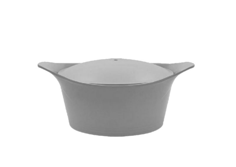 Cocotte 33 cm - grigio perla con pomello incluso Cocotte 33 cm - grigio perla con pomello incluso