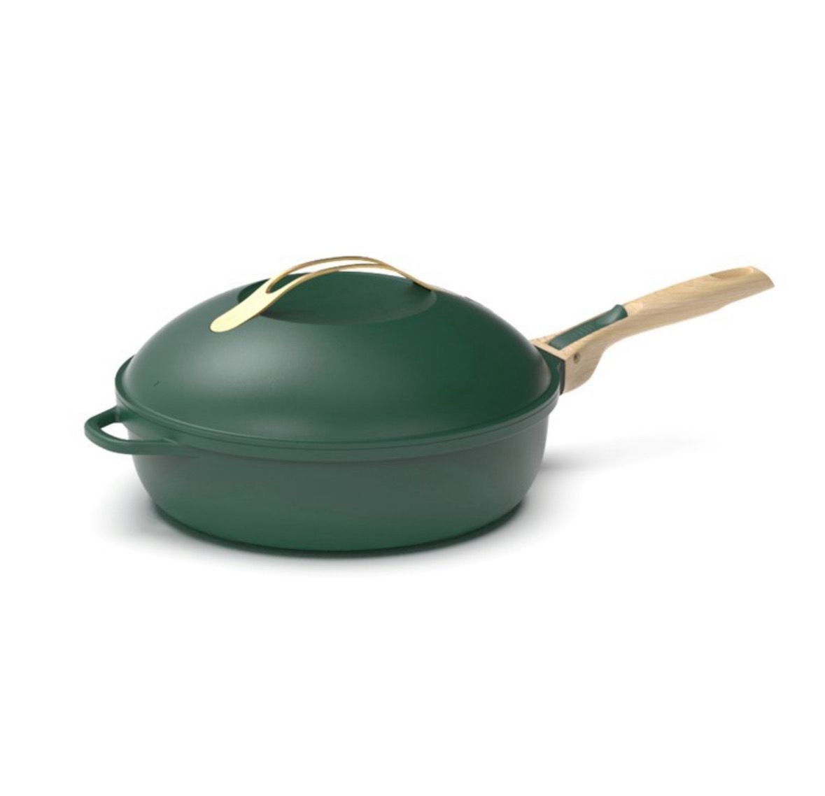 Padella Fabulosa Verde Con Manici Removibili Spatola E Cestello Di Cookut Padella Fabulosa Verde Con Manici Removibili Spatola E Cestello Di Cookut