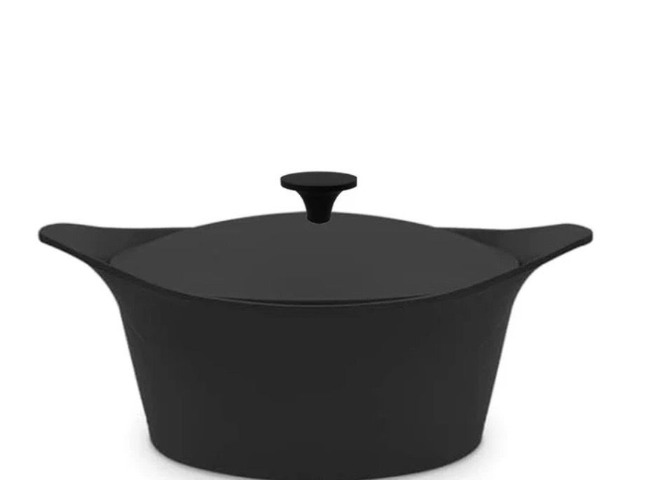 COOKUT L'Incredibile Cocotte in Metallo 28cm Nero Grafite con Pomello in Metallo COOKUT L'Incredibile Cocotte in Metallo 28cm Nero Grafite con Pomello in Metallo