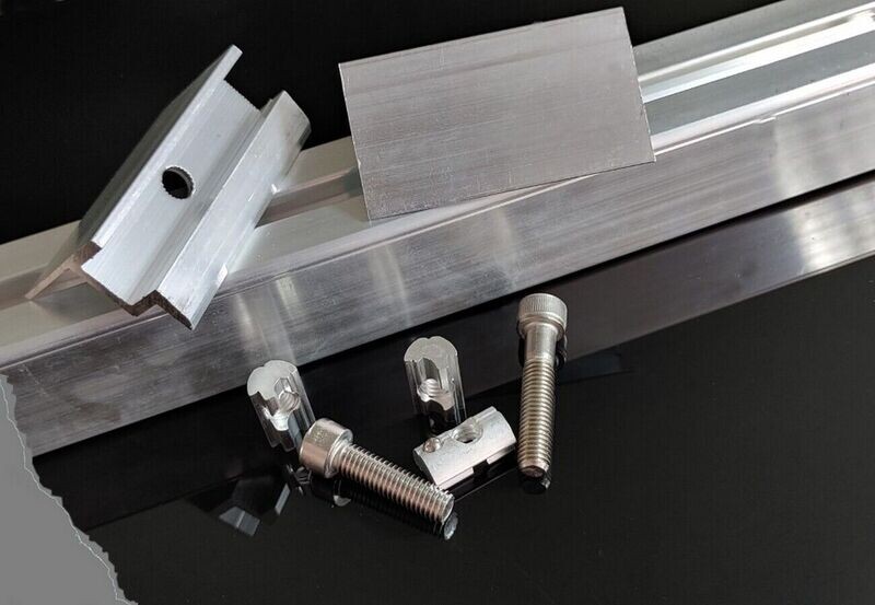 ALU Endklemme Modulhöhe 35mm Solarmodul PV Module Klemmen Photovoltaik