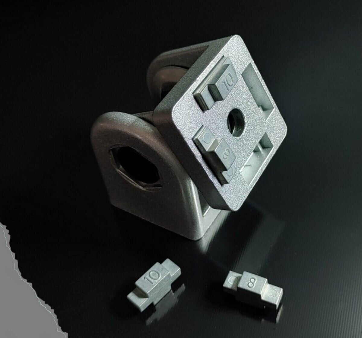 Gelenk ohne Klemmhebel Nut 8 für 40x40 & SUPERLEICHT Aluprofil ALU