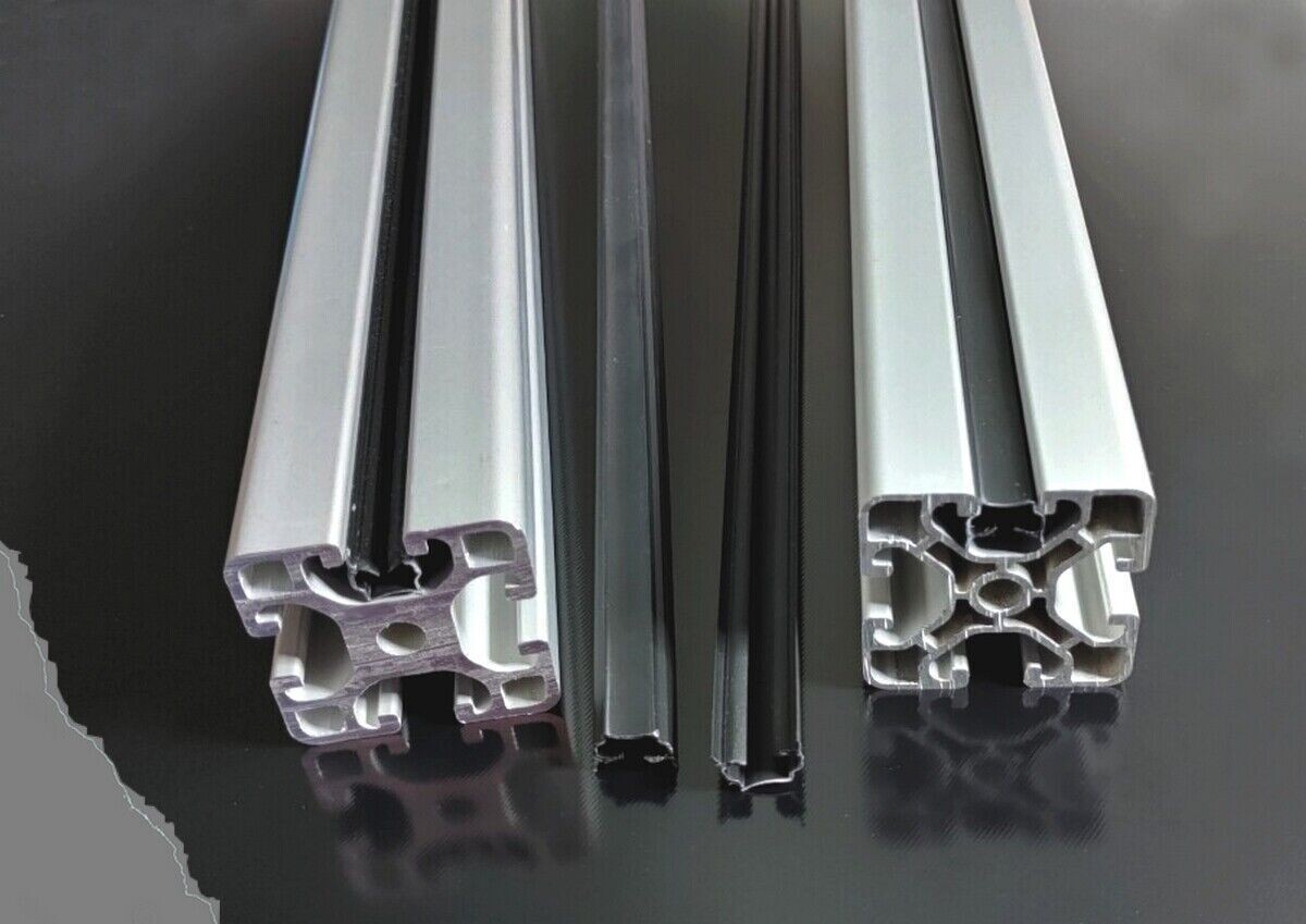 Abdeck- / Einfassprofil Nut 8 für 40x40 & 40x80 & SUPERLEICHT Nut 8 Aluprofile