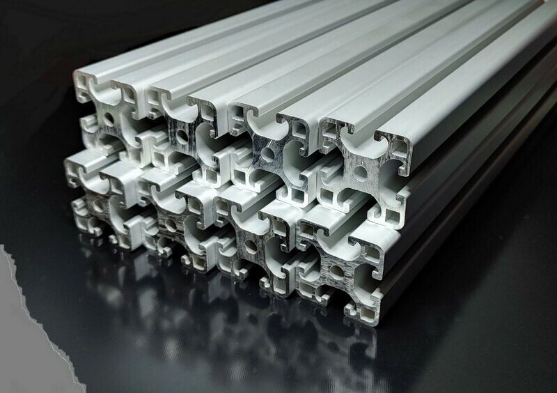 ALU Profil Aluprofil 40x40 LEICHT Nut 8 /4 oder 8 Stab item kom. / CNC Zuschnitt ALU Profil Aluprofil 40x40 LEICHT Nut 8 /4 oder 8 Stab item kom. / CNC Zuschnitt