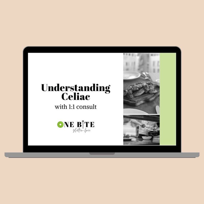 Understanding Celiac (30 page digital guide) with 1:1 Consult