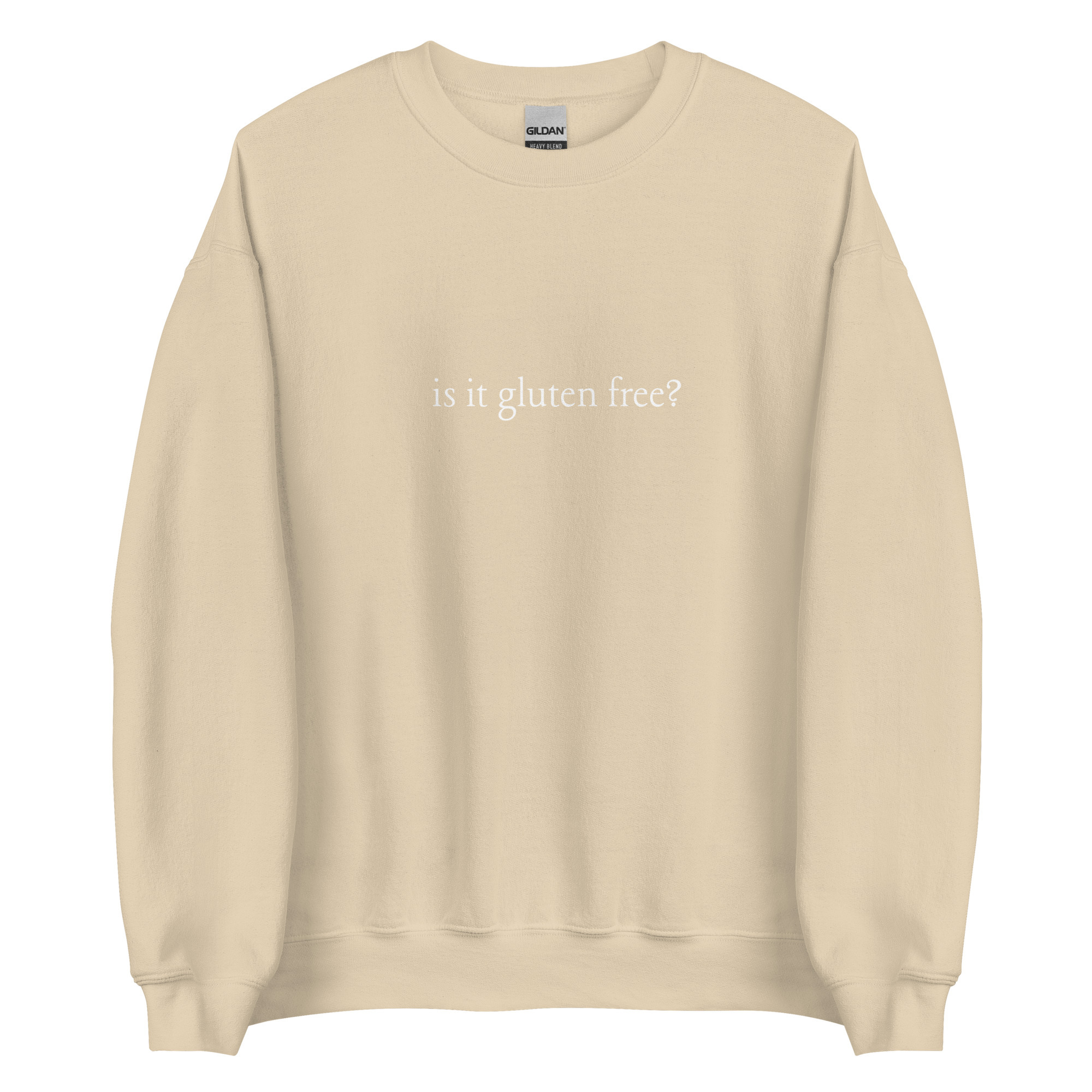 is it gluten free? - Crewneck