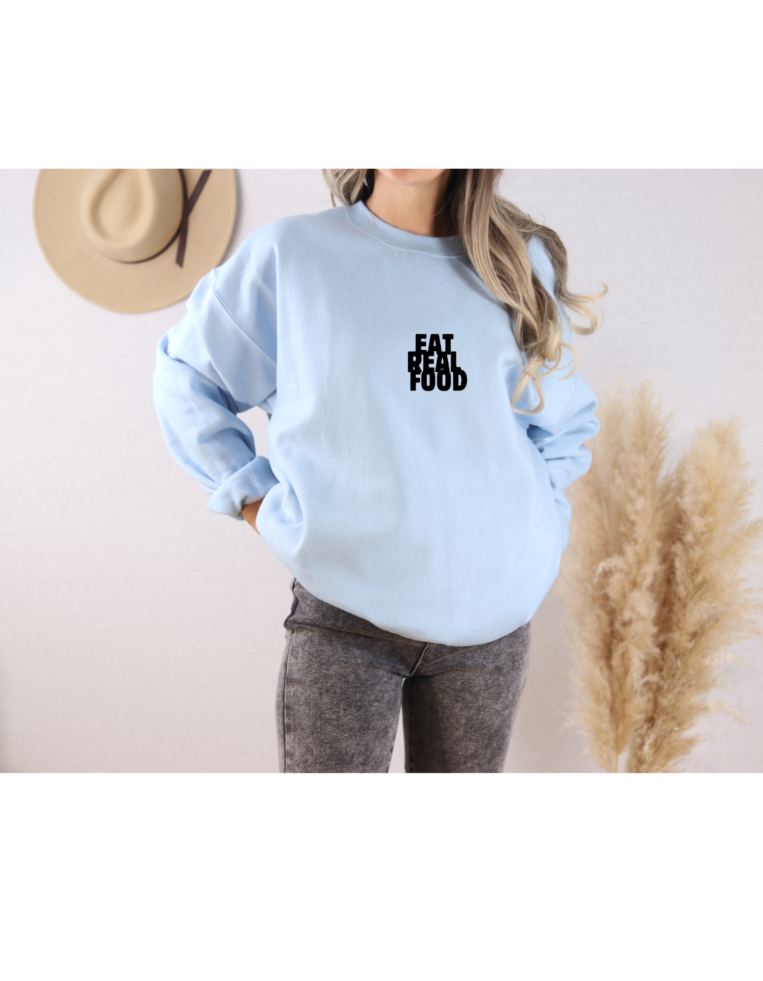 Eat Real Food - Crewneck