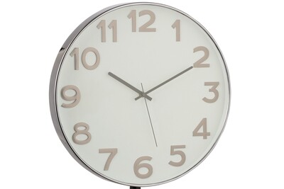 Clock Arabic Numerals Plastic Dark Grey