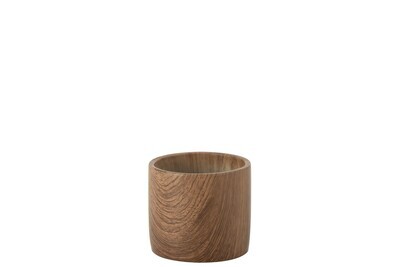 Flower Pot Forest Cement Brown Small