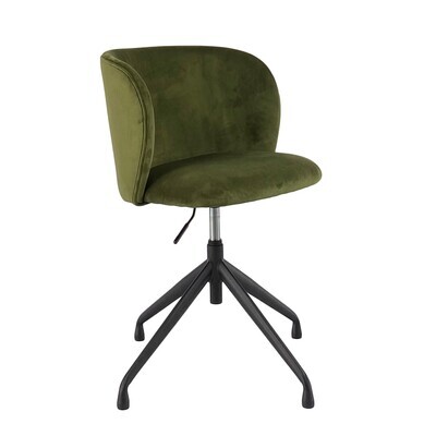 Chair Turn/Up/Down Velvet Dark Green