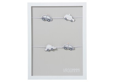Photo Frame With 4 Clips 4 Auto Wood Grey