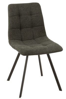 Chair Babette Textile/Metal Dark Grey