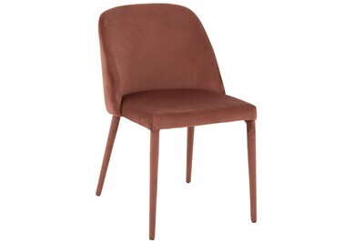 Chair Charlotte Textile/Metal Antique Pink