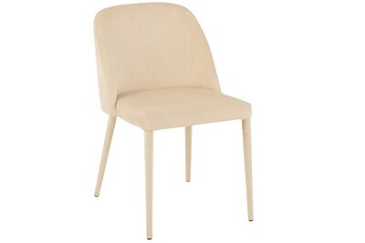 Chair Charlotte Textile/Metal Beige