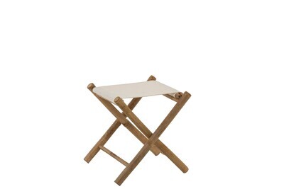 Chair Pliable Bamboo+Textile Natural/White