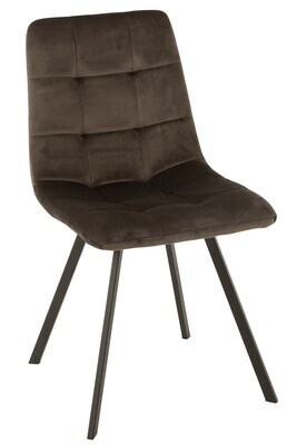 Chair Morgan Textile/Metal Brown