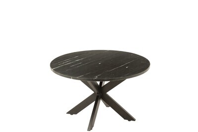 Coffee Table Marc Marble/Iron Black