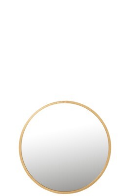 Mirror Mona Round Iron/Glass Gold Large