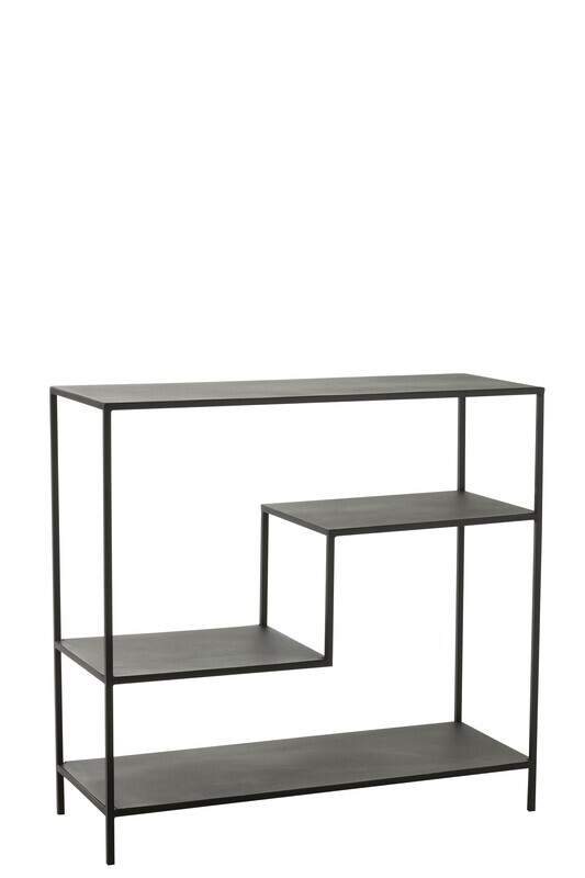 Rack 3 Levels Metal Black