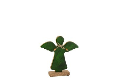 Angel On Foot Varnished Green Medium