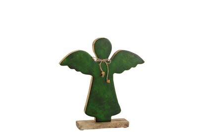 Angel On Foot Varnished Green Large