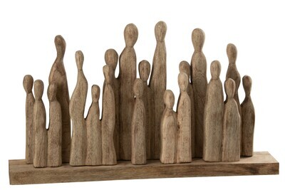 Big Group Of Figure Wood Natural