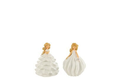 Bride Poly White Small Assortment Of 2