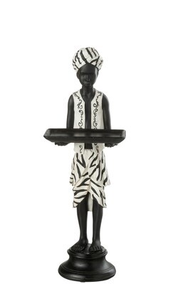 Boy Standing Ethnic Plate Poly Mix