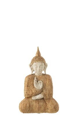 Buddah Sitting Poly Natural/Beige Small