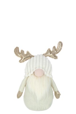 Gnome Antlers Textile Beige Small