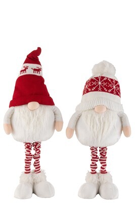 Gnome Textile Red/White Large Assortment Of 2