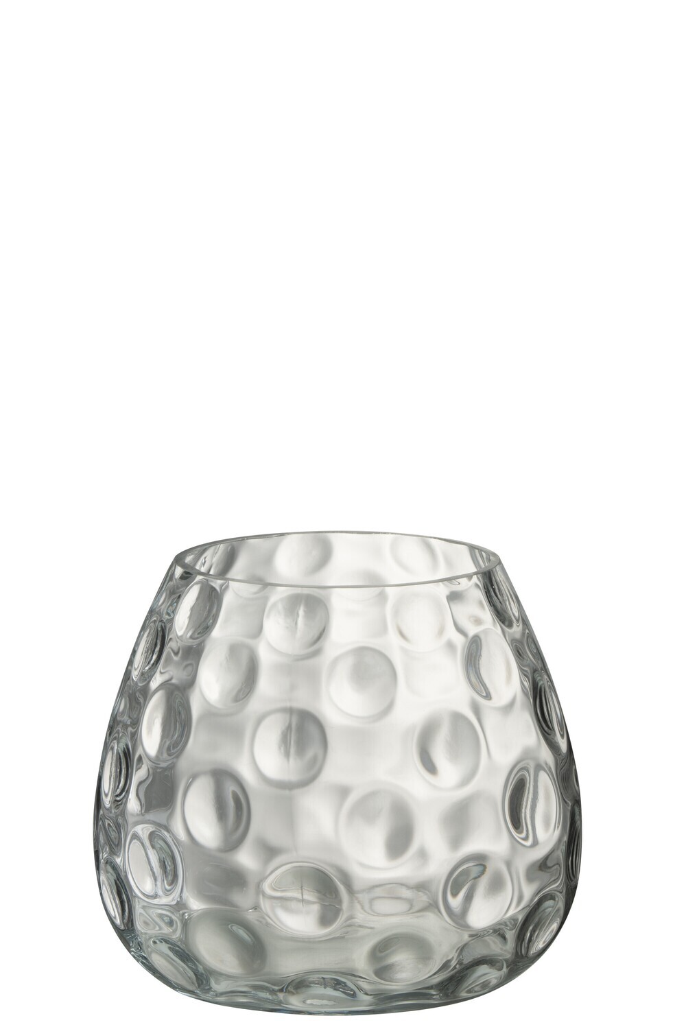 Candleholder Cylinder Round Glass Transparent