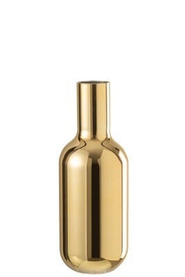 Bottle Deco Glass Gold Large