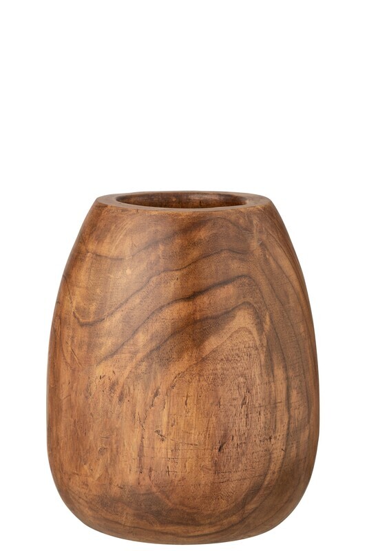 Jar Paulownia Brown Medium
