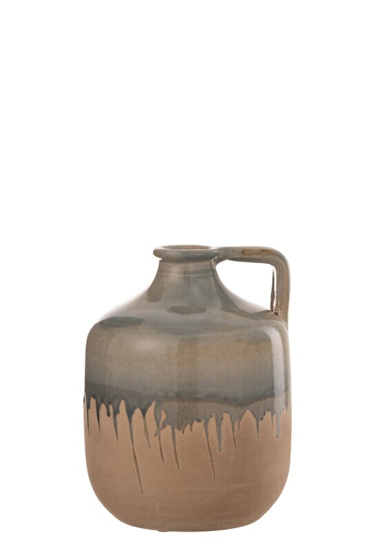Jug Handle Ceramic Beige/Grey Medium