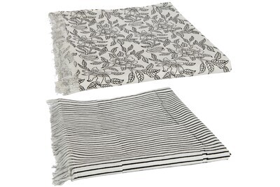 Tablecloth Indi Textiles Black Assortment Of 2