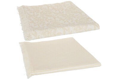 Tablecloth Indi Textiles Beige Assortment Of 2