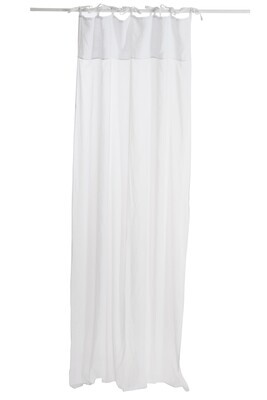 Curtain Cotton Voile+Linen White