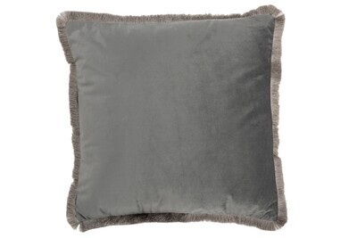 Cushion Alpha Square Polyester Grey