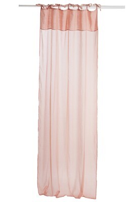 Curtain Cotton Voile+Linen Peach Pink